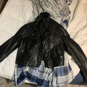 Free people leather jacket